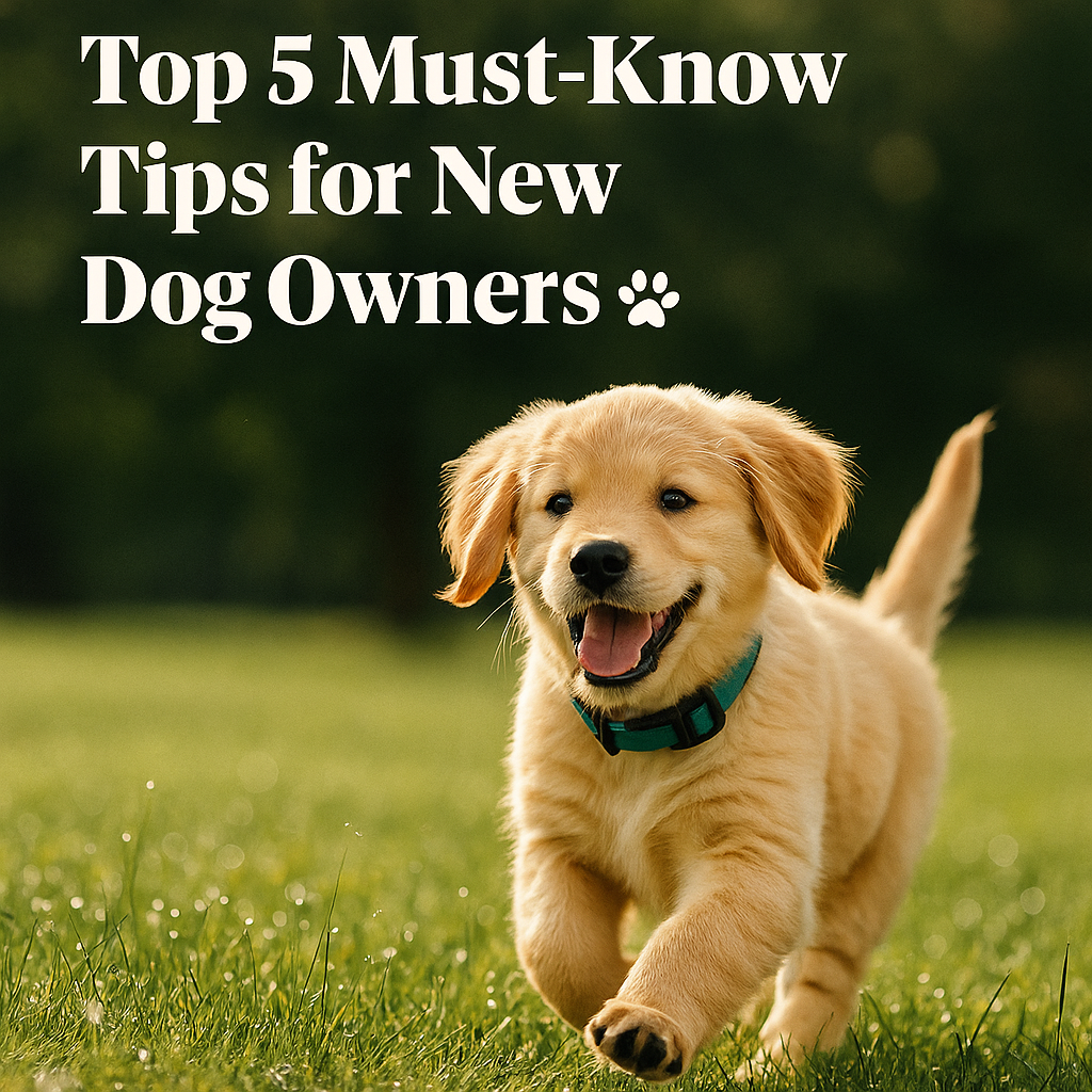 Top 5 Must-Know Tips for New Dog Owners 🐶