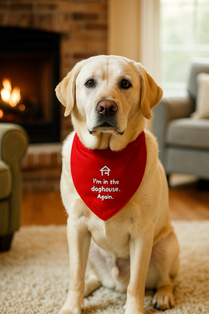 CuddleMutt “Doghouse Again” Sassy Pet Bandana