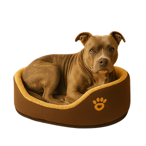 CozyPaws Plush Round Dog Bed