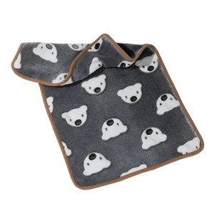 Cozy Koala Plush Dog Throw Blanket, 76" L x 53" H