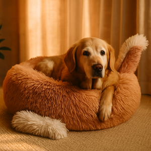 SnuggleNest Plush Bed