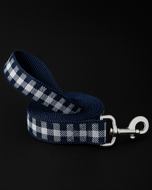 PlaidPup™ Classic Navy Dog Leash