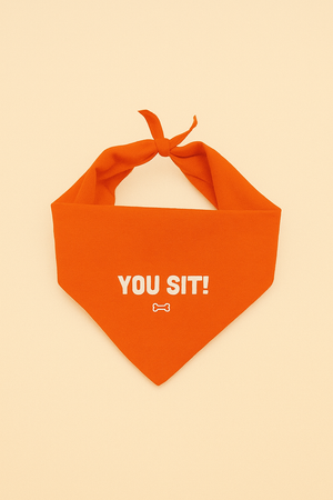 “You Sit” Dog Bandana