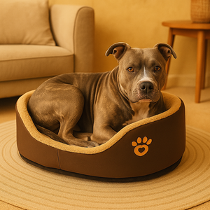 CozyPaws™ Plush Round Dog Bed