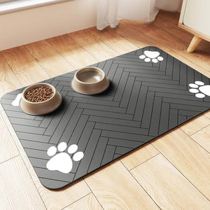 CuddleMutt™ Feast Mat — Absorbent, Waterproof Pet Placemat for Food & Water Bowls