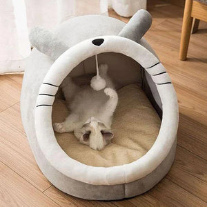 CuddleMutt™ “SnuggleHaven” Pet Tent Cave Bed