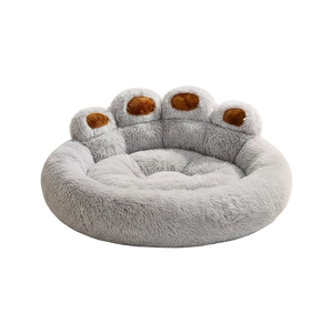 Cozy Bear Dog Bed – Plush Raised-Edge Bed for Small to Large Dogs
