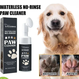 CuddleMutt™ Rinse-Free Paw Foam — Instant Dog Paw Cleaner