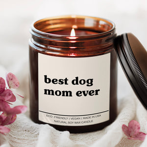 CuddleMutt™ “Best Dog Mom Ever” Candle – The Perfect Gift for Dog Lovers