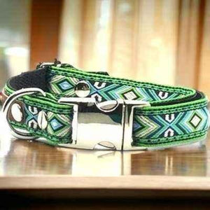CuddleMutt™ "Green Apple" Dog Collar – Handcrafted Style & Comfort